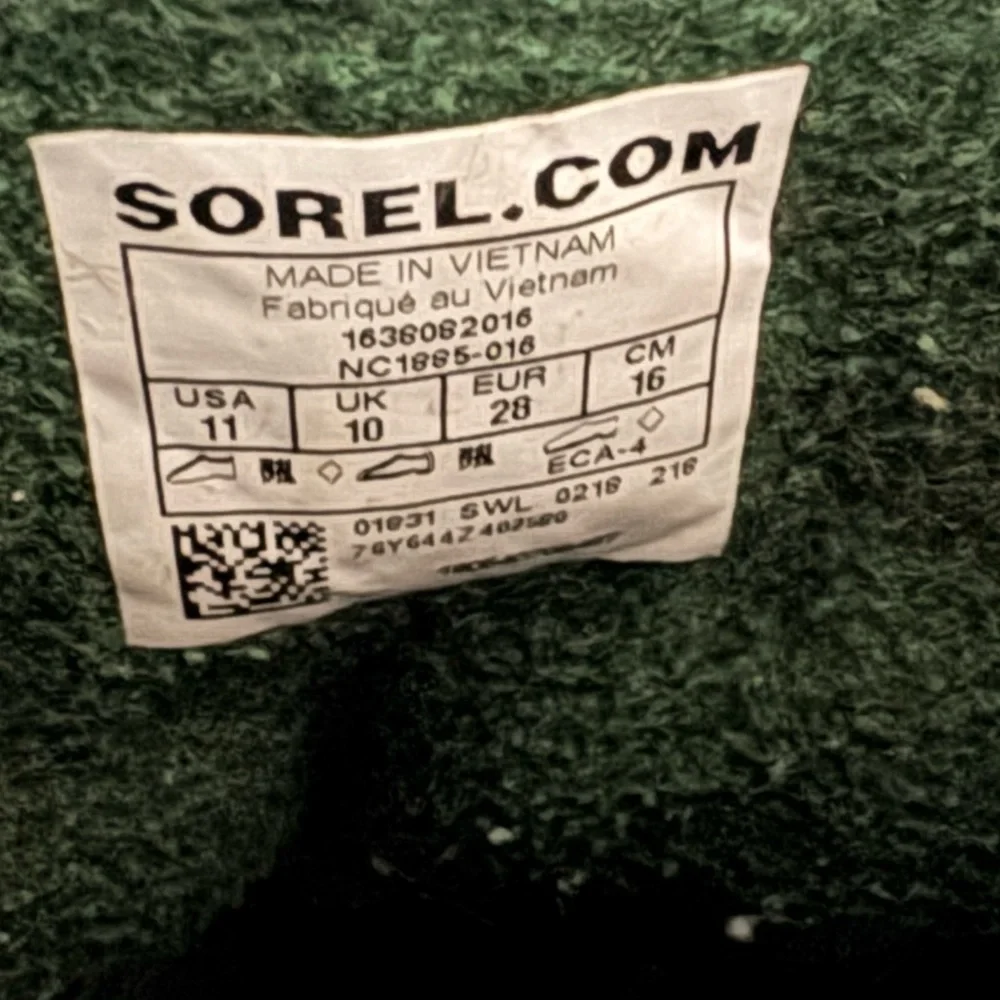 Sorel Kids Waterproof Snow Boots Insulated Warm Winter Outdoor Shoes Black 11